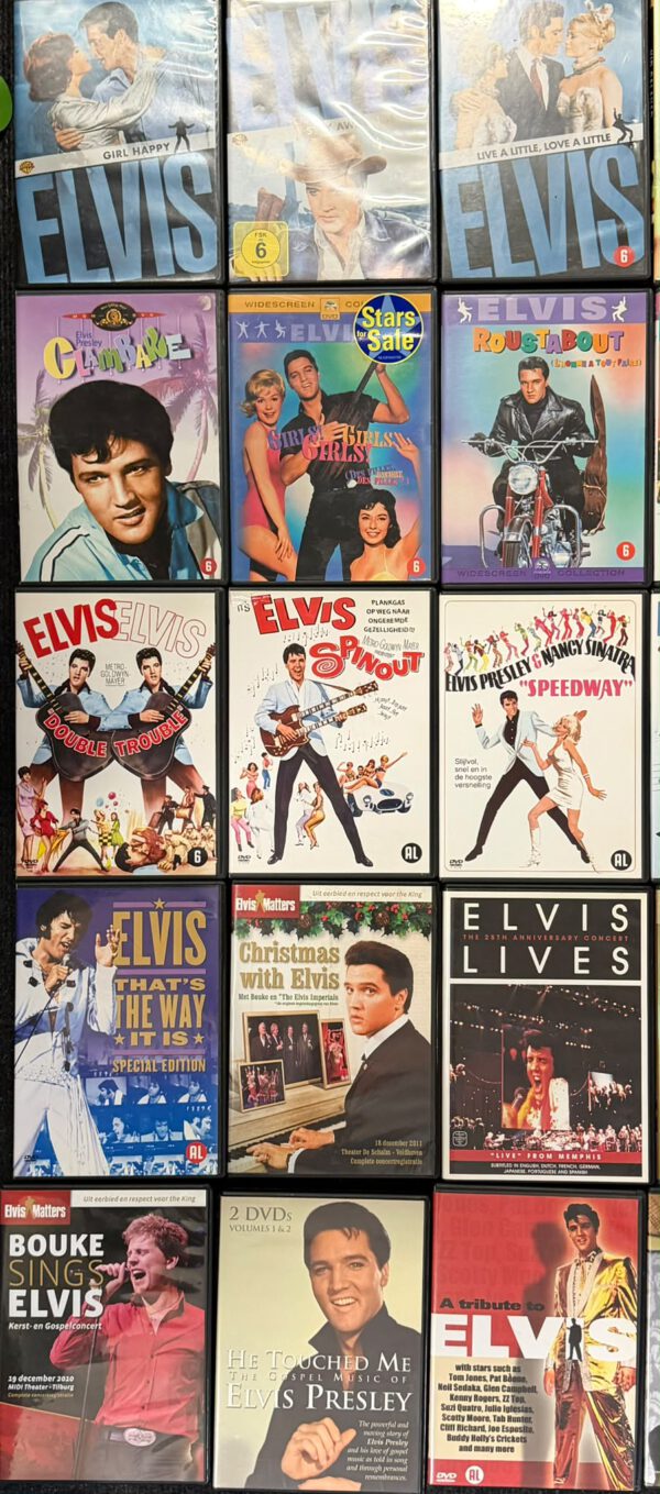 35 Elvis Presley-dvd’s – films en documentaires