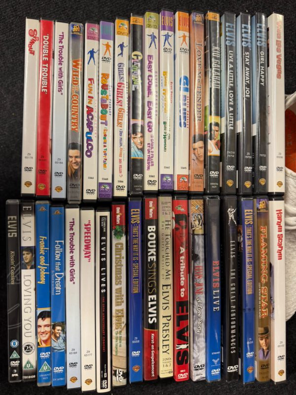 35 Elvis Presley-dvd’s – films en documentaires