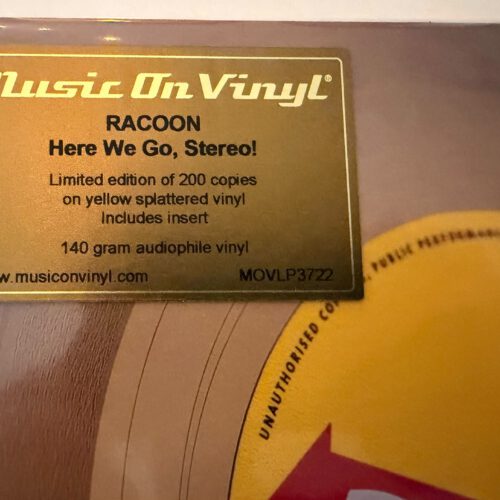 WhatsApp Image 2026-09-12 at 18.14.21 (1) Racoon – Here We Go, Stereo! – yellow splattered vinyl