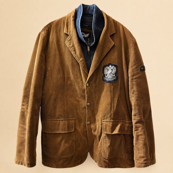 McGregor herenjas in cognackleurig corduroy, maat 56